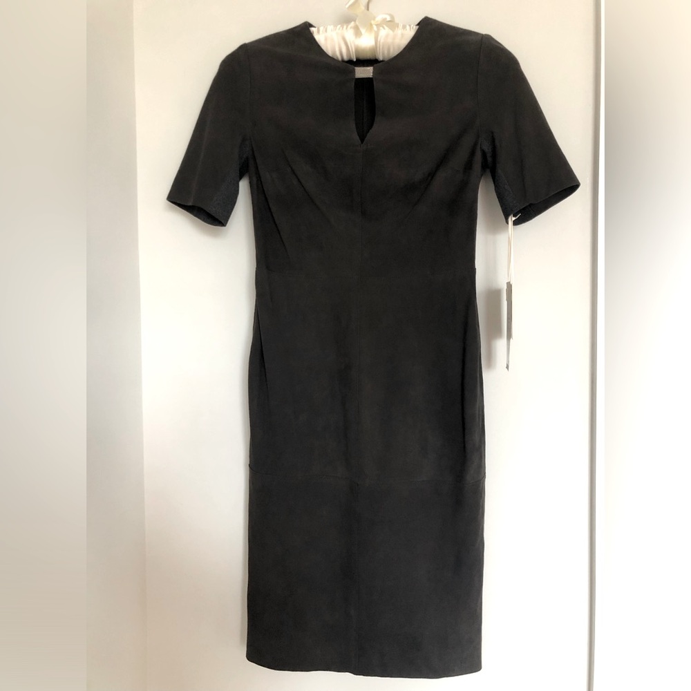 NWT etcetera suede wool stunning dress